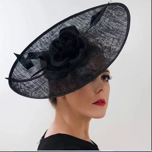 Fascinator Hats for Women/ Wide Brim Hat/ Gold Hat/ Bridesmaids Fascinator Hats